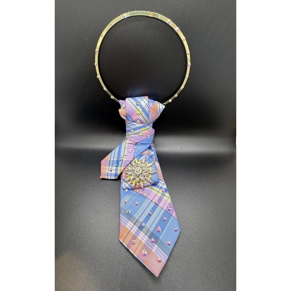 Tie Necklace beutiful for Women's Blue and Pink